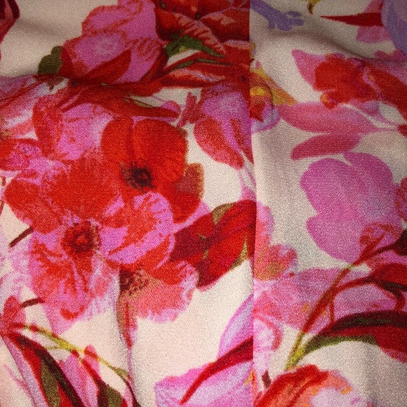 Lane Bryant Floral Pleated Fit & Flare Dress - Picture 4 of 6